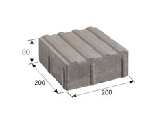 FEROBET Dlažba VODÍCÍ LINIE Standard 6cm Přírodní